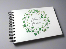 Personalised Pressed Flowers Effect A3/A4/A5/Square Travel Holiday Scrapbook, Memory, Photo Album, Floral
