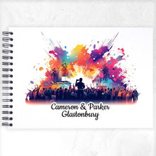 Personalised Concert Festival A5/A4/A3/Square Scrapbook, Photo Album, Memory Book, Birthday, Celebration, Disco, Rave, Party, Gig