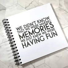 Quote A3/A4/A5 Making Memories, Scrapbook, Photo Album, Memory Book, Memory Book