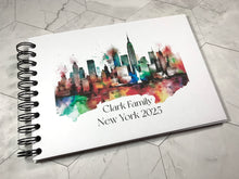 Personalised New York Paint A3/A4/A5/Square Travel Holiday Scrapbook, Memory, Photo Album, USA, America
