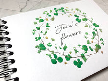 Personalised Pressed Flowers Effect A3/A4/A5/Square Travel Holiday Scrapbook, Memory, Photo Album, Floral
