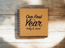 Personalised A3/A4/A5/Square Our First Year Scrapbook Photo Album, Memory Gift, Couples, Anniversary