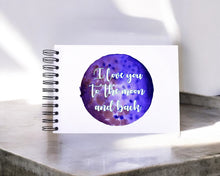 ORB Love You Moon & Back A5/A4/A3/Square Scrapbook, Photo Album, Guest Book, Memory Book