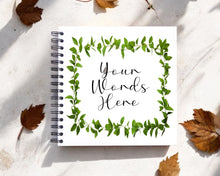 Personalised Vine Border A3/A4/A5/Square Travel Holiday Scrapbook, Memory, Photo Album, Floral