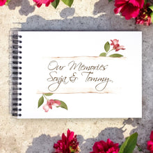 Personalised Bougainvillea Flower A5/A4/A3/Square Scrapbook, Photo Album, Guest Book, Memory Book