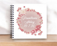 Personalised Pink Flowers Blossom A5/A4/A3/Square Scrapbook, Photo Album, Guest Book, Memory Book