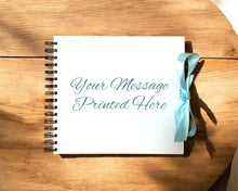 Tied Ribbon Baby Blue Personalised A3 A4 A5 Scrapbook, Photo Album, Guest Book, Memory Book, Special Gift