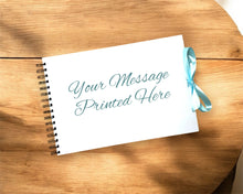 Tied Ribbon Baby Blue Personalised A3 A4 A5 Scrapbook, Photo Album, Guest Book, Memory Book, Special Gift