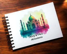 Personalised Taj Mahal, Agra, India A3/A4/A5/Square Travel Holiday Scrapbook, Memory, Photo Album, Cityscape