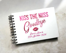 Kiss the Miss Goodbye Personalised A5/A4/A3/Square Scrapbook, Photo Album, Guest Book, Memory Book