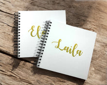 Gold Personalised A5/A4/A3/Square Scrapbook, Photo Album, Guest Book, Memory Book