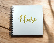 Gold Personalised A5/A4/A3/Square Scrapbook, Photo Album, Guest Book, Memory Book
