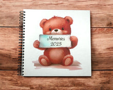 Personalised Teddy Bear A3/A4/A5/Square Travel Holiday Scrapbook, Memory, Photo Album