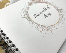 Personalised Glitter Circle A3/A4/A5/Square Scrapbook, Photo Album, Wedding Memory Book, Special Gift