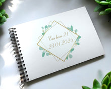 Personalised Geometric Gold A3/A4/A5 Scrapbook, Photo Album, Guest Book, Memory Book