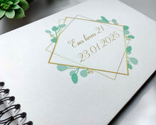 Personalised Geometric Gold A3/A4/A5 Scrapbook, Photo Album, Guest Book, Memory Book