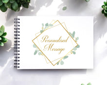 Personalised Geometric Gold A3/A4/A5 Scrapbook, Photo Album, Guest Book, Memory Book