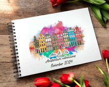 Personalised Amsterdam Paint A3/A4/A5/Square Travel Holiday Scrapbook, Memory, Photo Album, Netherlands, Europe