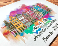 Personalised Amsterdam Paint A3/A4/A5/Square Travel Holiday Scrapbook, Memory, Photo Album, Netherlands, Europe