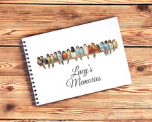 Personalised Birds on Perch A3/A4/A5 Scrapbook, Photo Album, Guest Book, Memory Book, Event Gift
