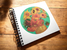 A3/A4/A5 Square, Van Gogh, Sunflowers, Sketchbook, Scrapbook, Thick Pages, Cartridge Pages, Artist Book