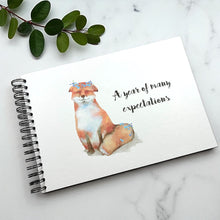 Personalised Cute Fox A3/A4/A5 Scrapbook, Photo Album, Guest Book, Memory Book, Event Gift