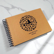 Personalised A5/A4/A3 New Baby Born, Photo Album, Scrapbook, Unisex, Stork, Baby Shower Gift