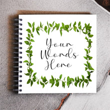 Personalised Vine Border A3/A4/A5/Square Travel Holiday Scrapbook, Memory, Photo Album, Floral