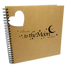 A3/XL Square Moon and Back, Scrapbook, Card Pages, Photo Album, Keepsake, Landscape