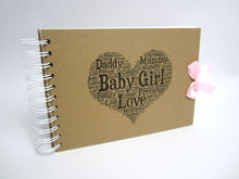 Personalised A5 A4 Baby Shower Scrapbook, New Born, First Year, Photo Album, Memory Gift
