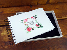 Personalised White Rose Frame A3/A4/A5 Scrapbook, Photo Album, Guest Book, Gift