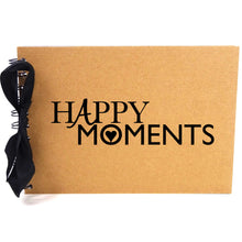 Ribbon, Happy Moments, Photo Album, Scrapbook, Blank White Pages, A5