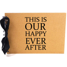 Ribbon, Our Happy Ever After, Photo Album, Scrapbook, Blank White Pages, A5