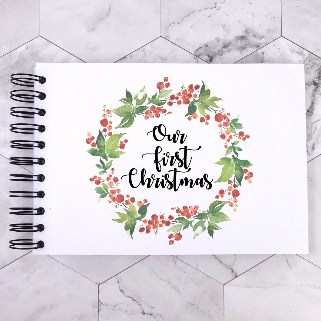 Christmas Personalised A3/A4/A5 Scrapbook, Photo Album, First Book, Baby, Family