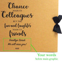 Personalised Kraft Scrapbook A5 A4 Chance Made Us Colleagues, Photo Album, Keepsake