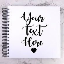 Jet Black Personalised A5/A4/A3/Square Scrapbook, Photo Album, Guest Book, Memory Book