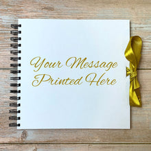 Tied Ribbon Gold Personalised A3 A4 A5 Scrapbook, Photo Album, Guest Book, Memory Book, Special Gift