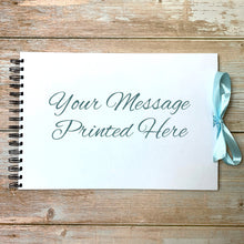 Tied Ribbon Baby Blue Personalised A3 A4 A5 Scrapbook, Photo Album, Guest Book, Memory Book, Special Gift
