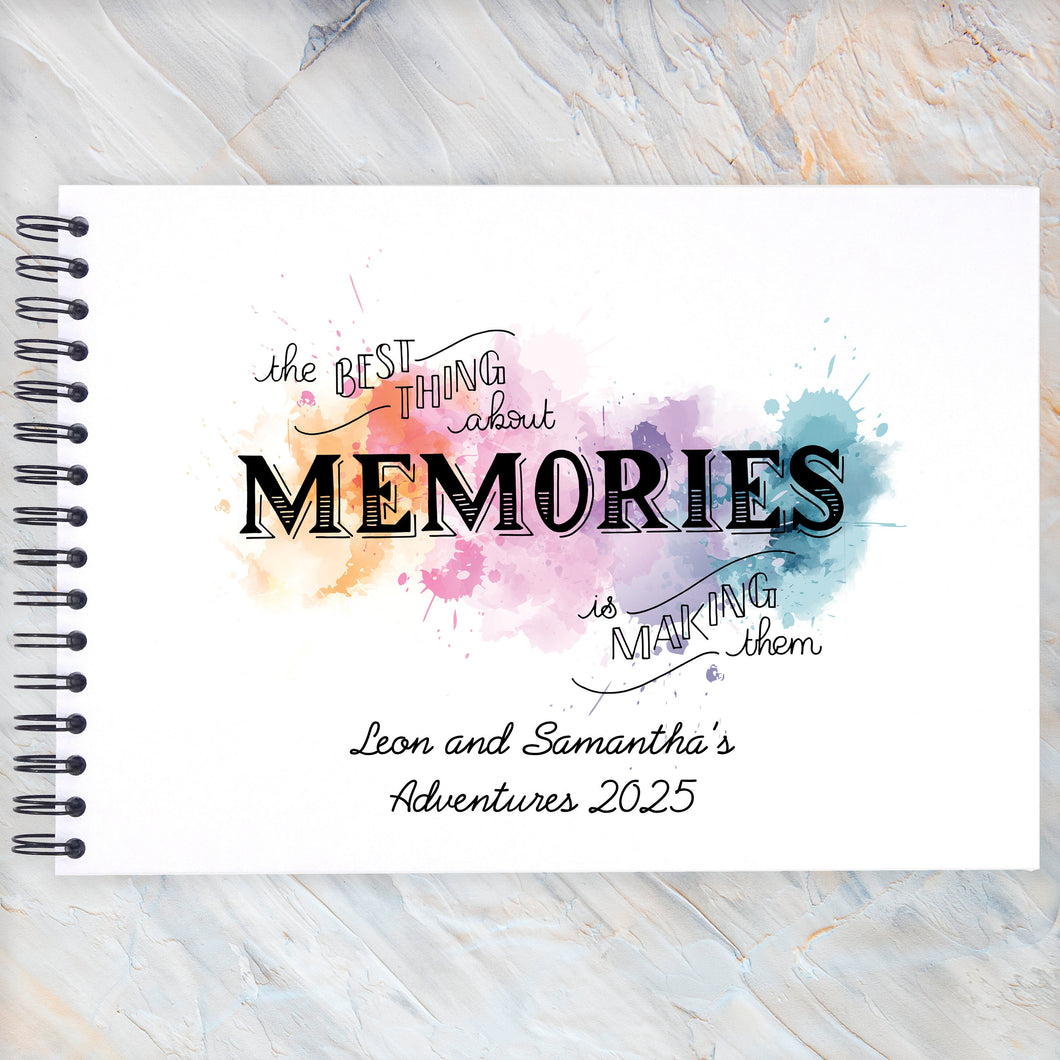 Personalised Splash Best Memories Scrapbook A5 A4 A3 , Photo Album, Keepsake
