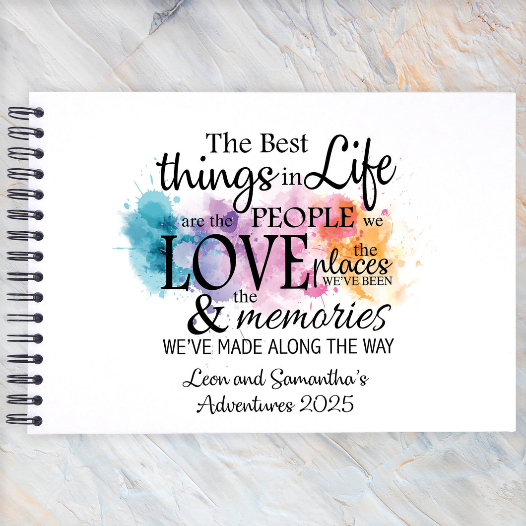 Personalised Splash Life Friends Family Scrapbook A5 A4 A3 , Photo Album, Keepsake