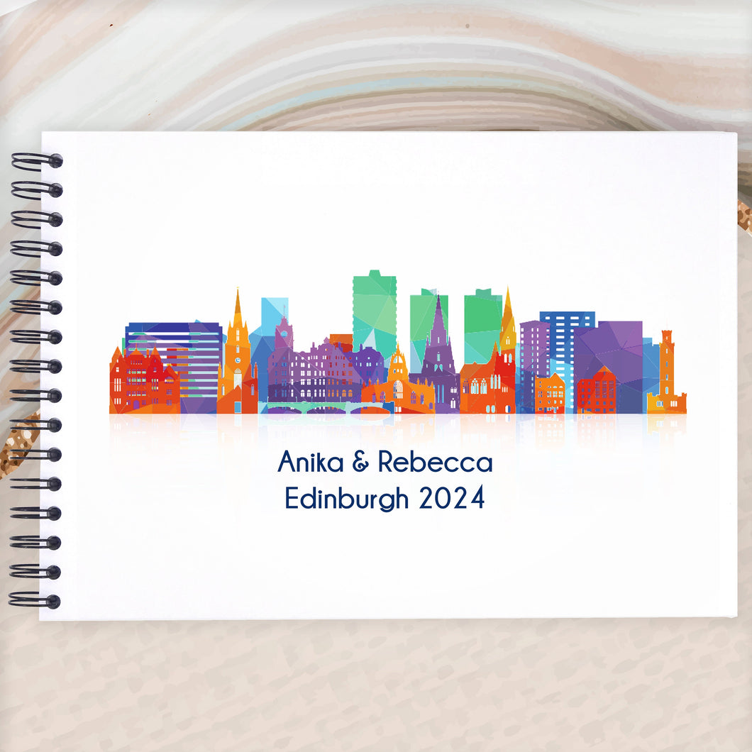 Personalised EDINBURGH A3/A4/A5/Square Travel Holiday Scrapbook, Memory, Photo Album, Scotland