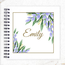 Personalised Purple Tulips Flower A3/A4/A5/Square Scrapbook, Memory, Photo Album