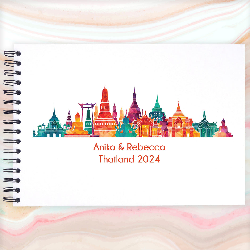 Personalised THAILAND A3/A4/A5/Square Travel Holiday Scrapbook, Memory, Photo Album
