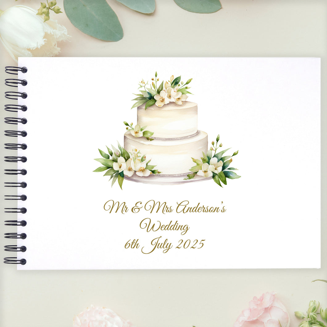 Personalised Wedding Cake A3/A4/A5/Square Marriage Guest Book, Scrapbook, Memory, Photo Album