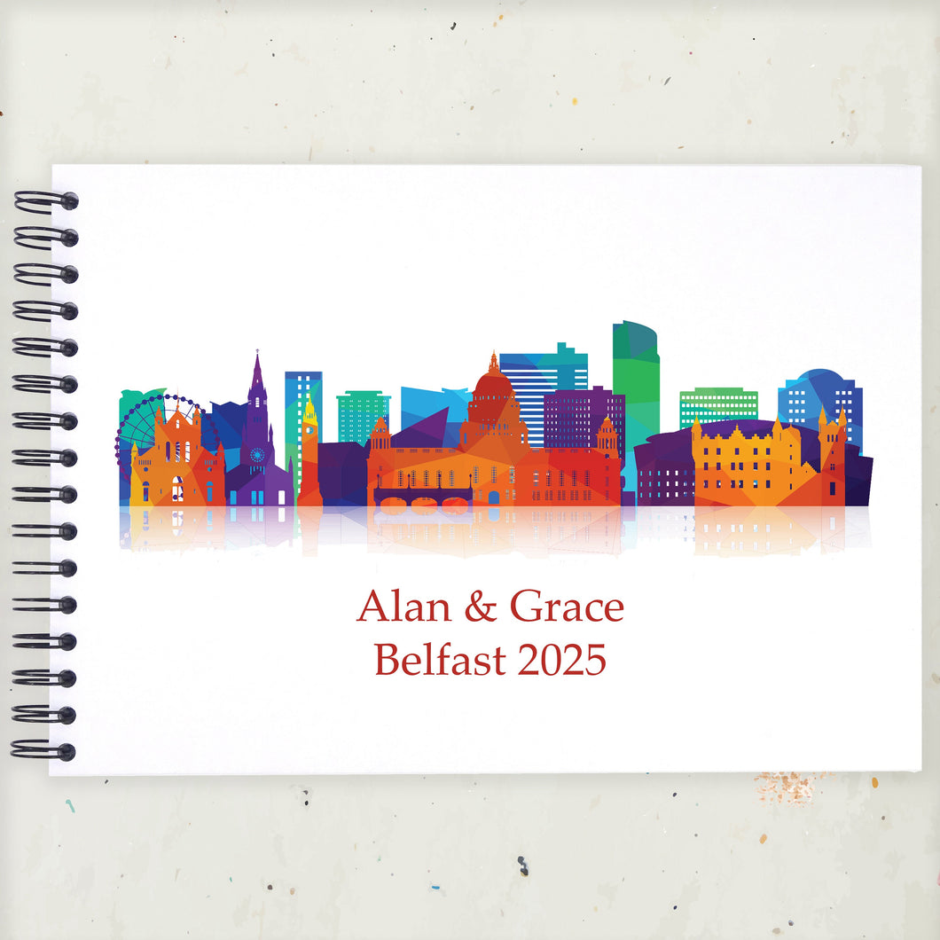 Personalised Belfast Northern Ireland A3/A4/A5/Square Travel Holiday Scrapbook, Memory, Photo Album