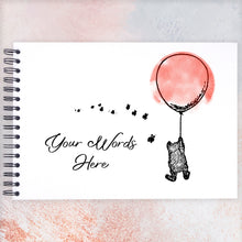 Personalised Winnie Pooh A3/A4/A5/Square Scrapbook, Photo Album, Memory Book, Special Gift, Balloon