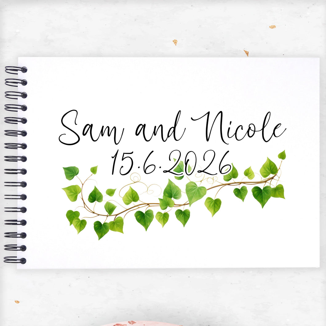 Personalised Ivy Branch A3/A4/A5/Square Travel Holiday Scrapbook, Memory, Photo Album, Floral
