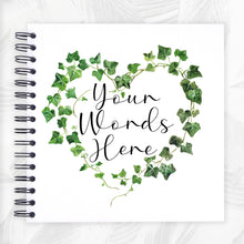 Personalised Heart Vines A3/A4/A5/Square Travel Holiday Scrapbook, Memory, Photo Album, Floral