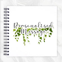 Personalised Hanging Vines A3/A4/A5/Square Travel Holiday Scrapbook, Memory, Photo Album, Floral
