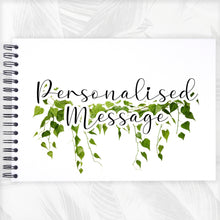 Personalised Hanging Vines A3/A4/A5/Square Travel Holiday Scrapbook, Memory, Photo Album, Floral
